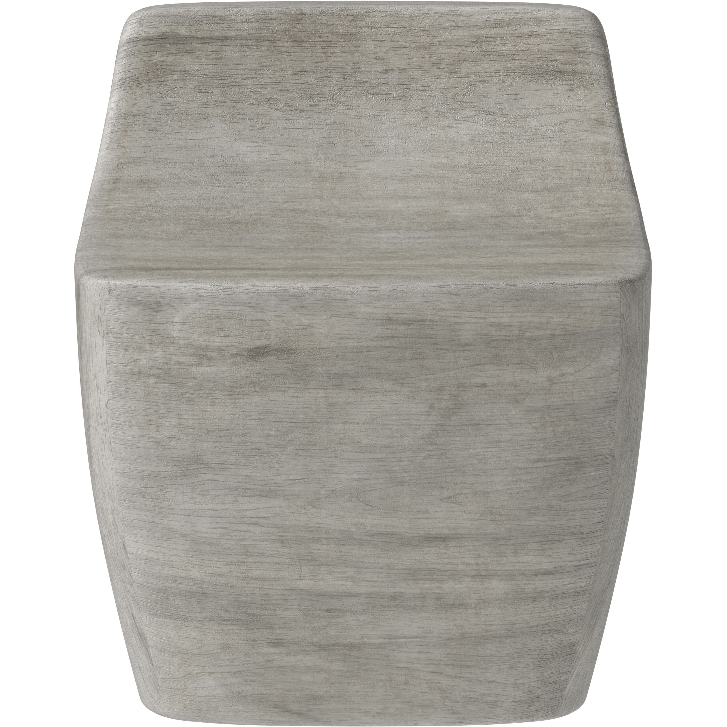 Ledger 25.5 inch Ash Grey Wood Look Outdoor Stool